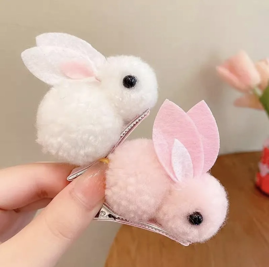 Plush Little Bunny Sweet Hairpin Cute Sister Home Cute Girl…